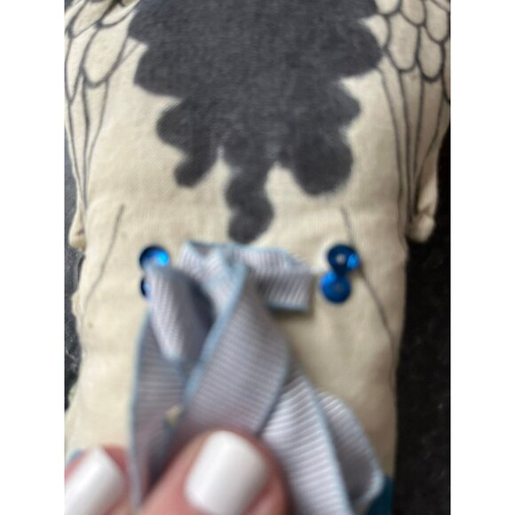 Vtg 1970's Detroit Artist Mary Ewald Pen & Ink Art Christmas Ornament Angel - Picture 7 of 8